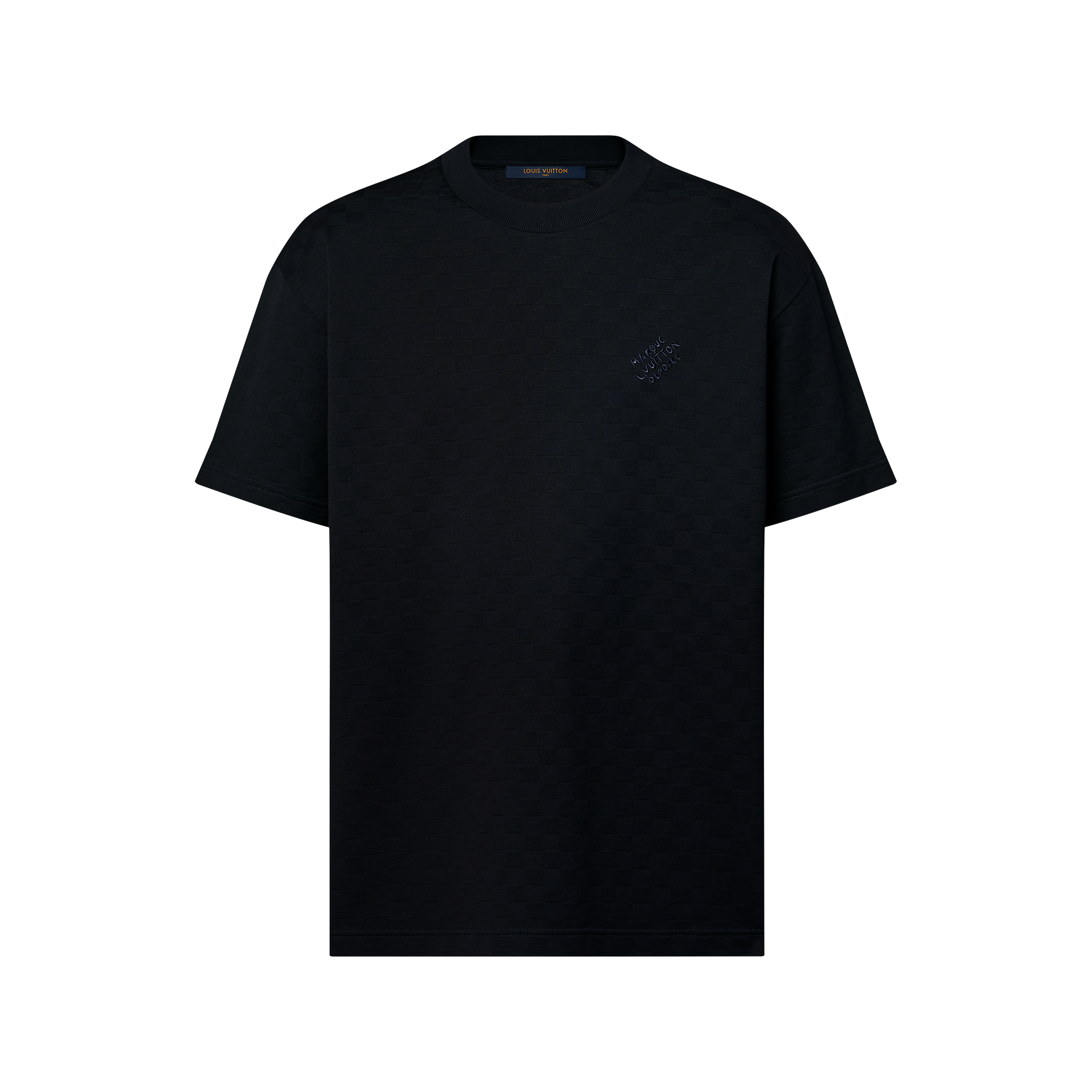 Camiseta Xadrez Damier em Piqué de Algodão - Ramadan Gifts for Him